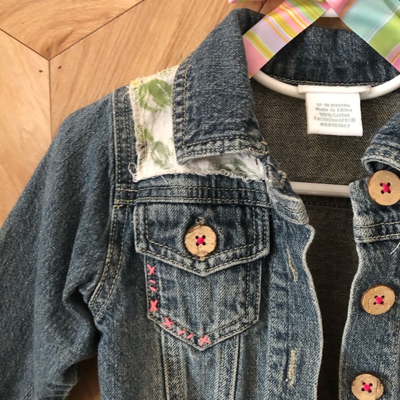 Embroidered baby girl Naartjie jean jacket - Picture 4 of 8